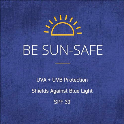 Brush On Block Sun Shine Protective Lip Oil SPF 30, Mineral Protection from UVA/UVB & Blue Light, Hydrating, Cruelty-Free, Gluten-Free, & Vegan, Fig