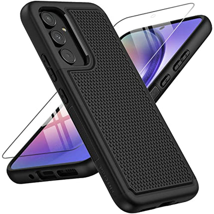 FNTCASE for Samsung Galaxy A54 5G Case Dual Layer Full Shockproof Protective | Rugged Heavy Duty Durable Cell Phone Cover | Soft Slim Matte Lightweight Textured Back - Military Protection