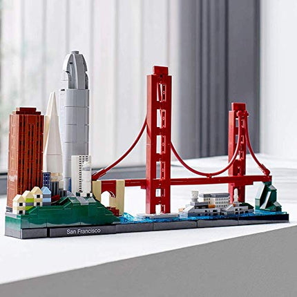 buy LEGO Architecture Skyline Collection 21043 San Francisco Building Kit Includes Alcatraz Model, Golden Gate Bridge and other iconic attractions in India.