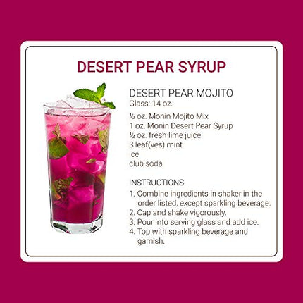Buy Monin - Desert Pear Syrup, Bold Flavor of Prickly Pear Cactus, Natural Flavors, Great for Iced T in India.