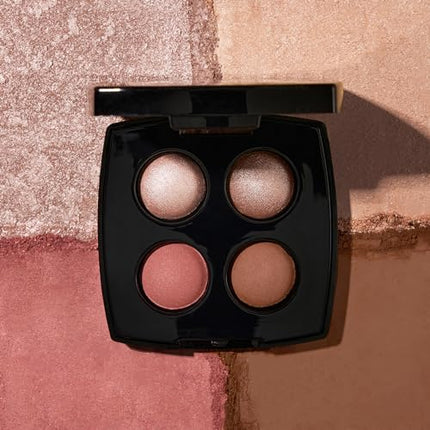 LAURA GELLER NEW YORK Baked Eyeshadow Quad, Pink Buttercream | Crease & Smudge Proof | 4 Pigmented Eyeshadows Blendable Natural Look