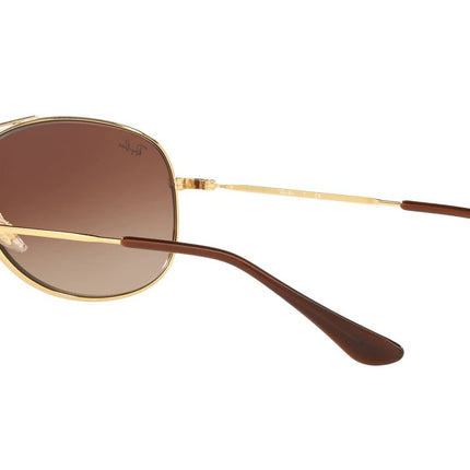Buy Ray-Ban RB3293 Metal Pilot Sunglasses, Gold/Dark Brown Gradient, 63 mm in India