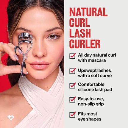 Revlon Natural Curl Lash Curler, Gives a Natural Eyelash Lift, with Finger Grips for a Non Slip Grip, Easy to Use, 1 Count