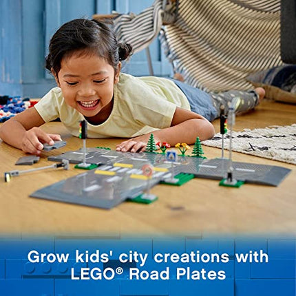 buy LEGO City Road Plates 60304 - Building Toy Set, Featuring Traffic Lights, Trees, Glow in The Dark in India