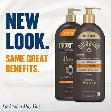 Buy Gold Bond Men's Essentials Everyday Moisture Daily Body & Hand Lotion, 21 oz., With Vitamin C in India India