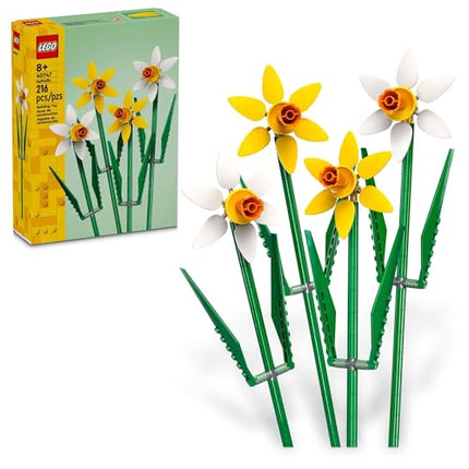 Buy LEGO Daffodils Celebration Gift, Yellow and White Daffodils, Spring Flower Room Decor, Great Gift for Flower Lovers, 40747 in India