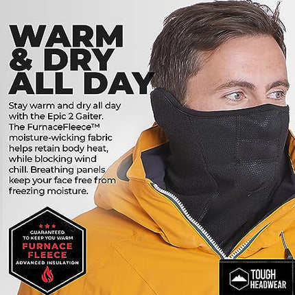 Buy Tough Headwear Winter Face Mask & Ski Mask Neck Gaiter - Cold Weather Half Balaclava - Tactical Neck Warmer for Men & Women in India