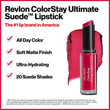 Buy Revlon Lipstick, ColorStay Ultimate Suede Lipstick, High Impact Lip color with Moisturizing Creamy Finish in India