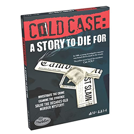 ThinkFun Cold Case: A Story to Die for– A Murder Mystery Game in a Box for Ages 14 and Up