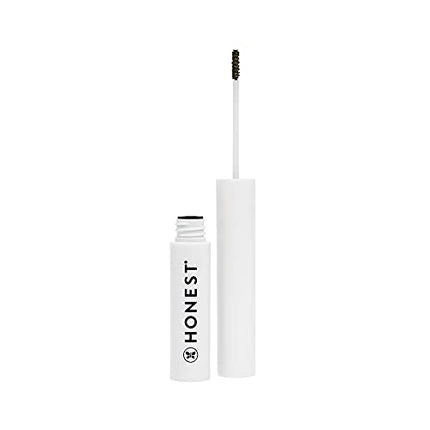 Honest Beauty Honestly Healthy Brow Gel for Fuller Looking Brows | Strengthens + Adds Volume | Castor Oil + Red Clover Extract | EWG Verified, Vegan, Cruelty Free | Taupe, 0.05 fl oz