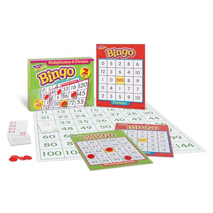 buy Trend Enterprises: Multiplication & Division Bingo Game, Exciting Way for All to Learn, 2 Games in India