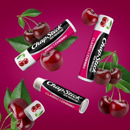 ChapStick Classic Cherry Lip Balm Tube, Flavored Lip Balm for Lip Care on Chafed, Chapped or Cracked Lips - 0.15 Oz