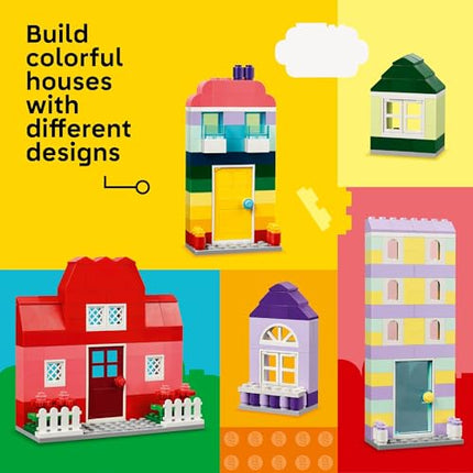 buy LEGO Classic Creative Houses Brick Building Set for Kids, Toy House Gift with Accessories and Doll in India