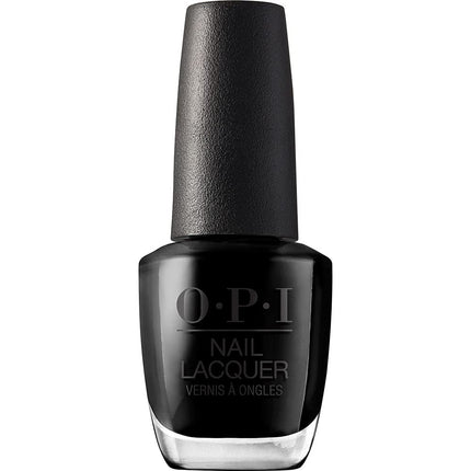 OPI Nail Lacquer, Opaque & Vibrant Crème Finish Black Nail Polish, Up to 7 Days of Wear, Chip Resistant & Fast Drying, Black Onyx, 0.5 fl oz