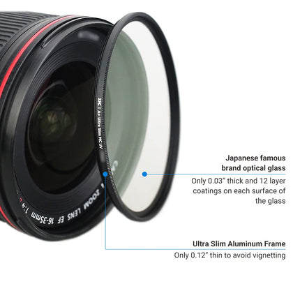 Buy JJC Multi-Coated 55mm UV Filter for Nikon D3500 D3400 D5600 D7500 with DX AF-P 18-55mm Kit Lens in India