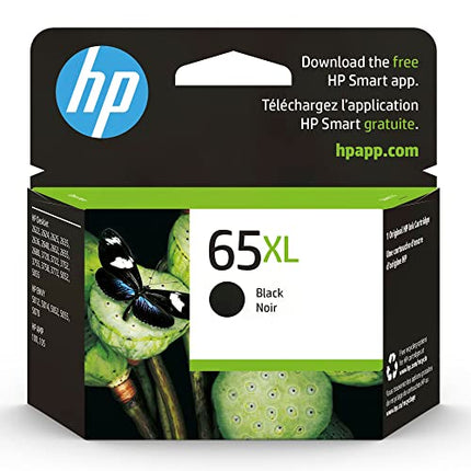 Buy HP 65XL Black High-yield Ink Cartridge | Works with HP AMP 100 Series, HP DeskJet 2600, 3700 Ser. in India