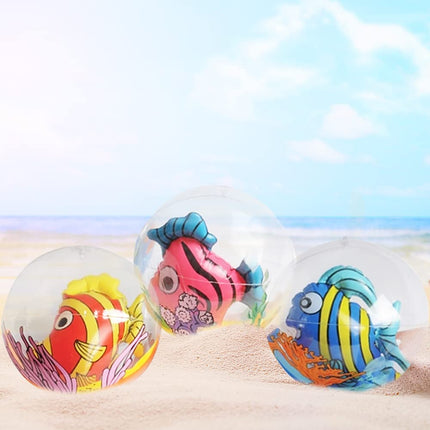 buy ArtCreativity 3D Fish Beach Balls for Kids, Set of 3, Clear Balls with Colorful Fish Inside, Inflata in India