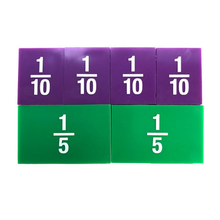 EAI Education Fraction Tiles with Tray: Numbered - Set of 51