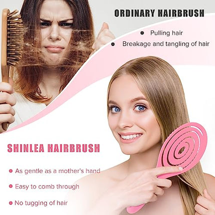 buy SHINLEA Detangle Hair Brush, Detangling Wet & Dry Spiral Hairbrush for Women, Men, kids, Vented Detangle Hair Brush in India