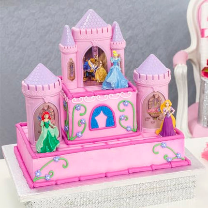 DECOPAC Disney Princess Happily Ever After Signature DecoSet Cake Topper, 4.8" L x 2.5" W x 6" H, Pink