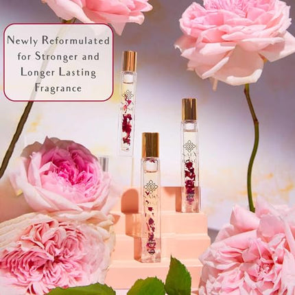 SAFA Rosé Fragrance Oil Roller (No Alc) Bulgarian Damask Rose Scent | Organic Oil for Women & Men | 10 mL .33 fl Oz