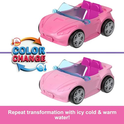 Barbie Mini BarbieLand Doll & Toy Vehicle Sets, 1.5-inch Doll & Iconic Toy Vehicle with Color-Change Surprise
