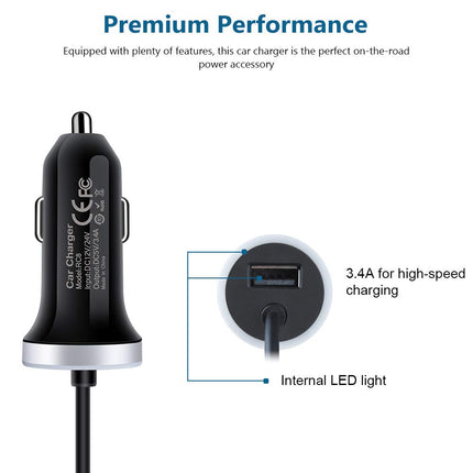 buy USB C Car Charger, 3.4A Fast Charging Car Adapter+3ft Type C Cable for Samsung Galaxy S24 S23 S22 S21 in India