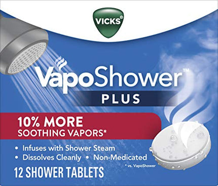 Buy Vicks, VapoShower Plus, Shower Steamers, Eucalyptus Shower Steamer & Menthol Scent, Clean Dissol in India