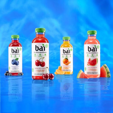 Bai Antioxidant Infused Water Beverage, Costa Rica Clementine, with Vitamin C and No Artificial Sweeteners, 18 Fluid Ounce Bottle, 12 Pack