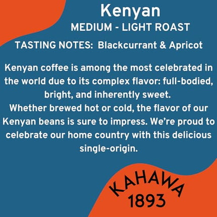 Buy KAHAWA 1893 - Whole Coffee Beans - Single Origin Combo - Kenyan and Ethiopian - Perfect Freshly in India.