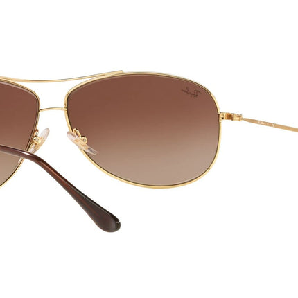 Buy Ray-Ban RB3293 Metal Pilot Sunglasses, Gold/Dark Brown Gradient, 63 mm in India