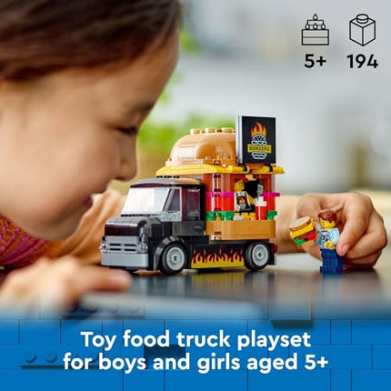 buy LEGO City Burger Truck Toy Building Set, Fun Gift for Kids Ages 5 Plus, Burger Van and Kitchen in India