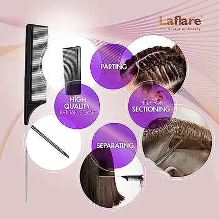 Braiding Rack for Hair with Comb set & Braid Gel Wristband & Hair clip, Hair Rack (Hair Extension Holder with 60 Pegs,) with Hair Braiding Accessories (PPCOM2)