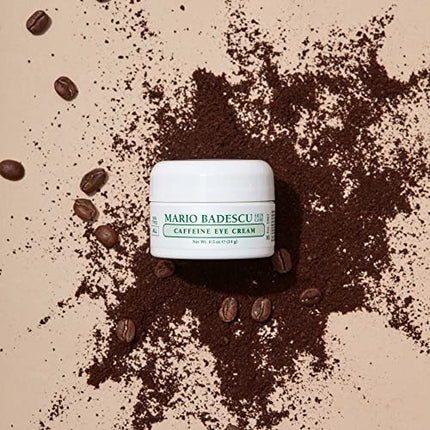 Mario Badescu Caffeine Eye Cream for All Skin Types | Visibly Decreases Dark Circles and Under Eye Bags, Formulated with Caffeine & Squalane, 0.5 Oz (Pack of 1)