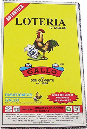 Original Loteria Bingo Game Set in Spanish, Mexican Loteria for 10 Players - 10 Boards and Full Deck of Cards