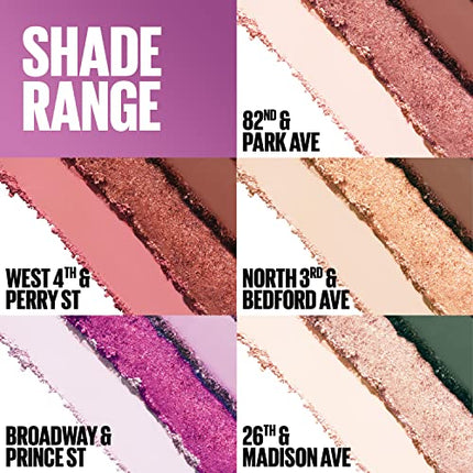 Maybelline New York Shadow Blocks Shadow Blocks Eyeshadow Palette, Stacked Eye Shadow Trio, North 3rd & Bedford Ave, 0.08 oz