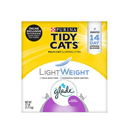 Buy Purina Tidy Cats Low Dust, Multi Cat, Clumping Cat Litter, LightWeight Glade Clean Blossoms - 17 lb. Box in India India