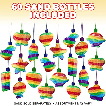 buy ArtCreativity Sand Art Bottle Necklaces Assortment for Kids, Bulk Pack of 60, Collection of Sand Art in India