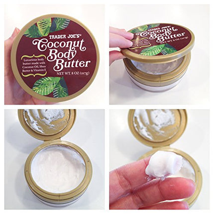 Trader Joe's Coconut Body Butter, 8 Ounce (Pack of 2)