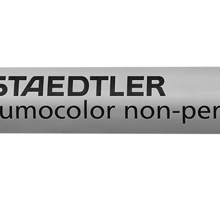 STAEDTLER Lumograph Non-Permanent Wet Erase Marker Pen, Extra Fine Tip, Low Odor Colored Markers, Black, 311-9