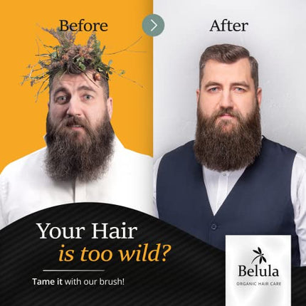 Buy Belula 100% Boar Bristle Hair Brush for Men Set in India