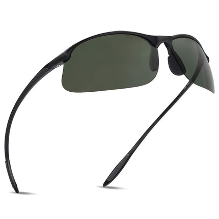 JULI Polarized Sports Sunglasses for Men Women Tr90 Unbreakable Frame for Running Fishing Baseball Driving MJ8002