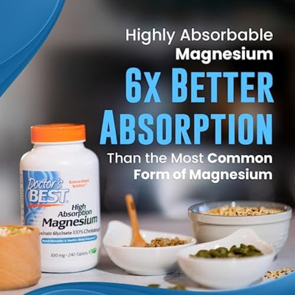 Buy Doctor's , High Absorption Magnesium, 100% Chelated, 240 Tablets India