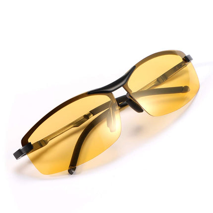 YIMI Polarized Photochromic Outdoor Sports Driving Sunglasses for Men Women AntiGlareEyewear Ultra-Light Sun Glasses (A557-Yellow)