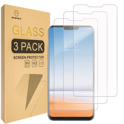 Mr.Shield [3-PACK] Designed For LG G7 ThinQ [Tempered Glass] Screen Protector [Japan Glass With 9H Hardness] with Lifetime Replacement