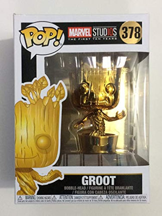 Buy Funko Pop Marvel: Marvel Studios 10 - Groot (Gold Chrome) Collectible Figure, Multicolor in India India