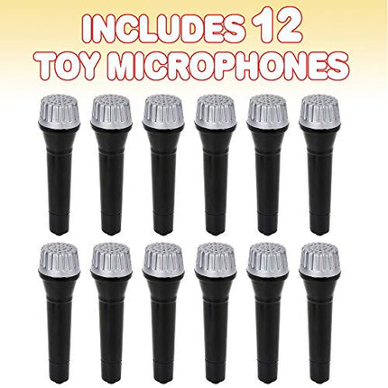 Buy ArtCreativity Toy Microphone Set for Kids 5.5 Inch - 12 Count - Pretend Play Plastic Mics for Karaoke in India