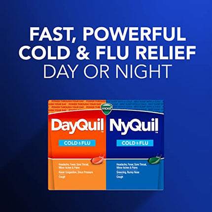 Buy Vicks DayQuil and NyQuil Combo Pack, Cold & Flu Medicine, Powerful Multi-Symptom Daytime And Nighttime Relief in India
