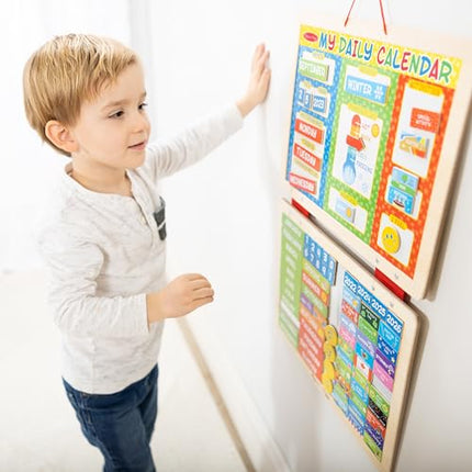 Melissa & Doug My First Daily Magnetic Activities Calendar For Kids, Weather And Seasons Calendar For Preschoolers and Ages 3+ (Pack of 1)