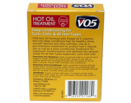 Vo5 Hot Oil Therapy Treatment 2 Count 0.5 Ounce (14ml) (3 Pack)